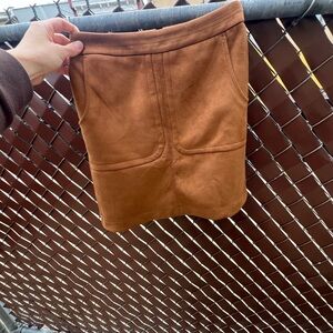 LOFT Tan Mini Skirt